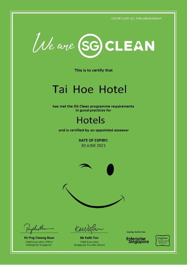 Tai Hoe Hotel Σιγκαπούρη Εξωτερικό φωτογραφία